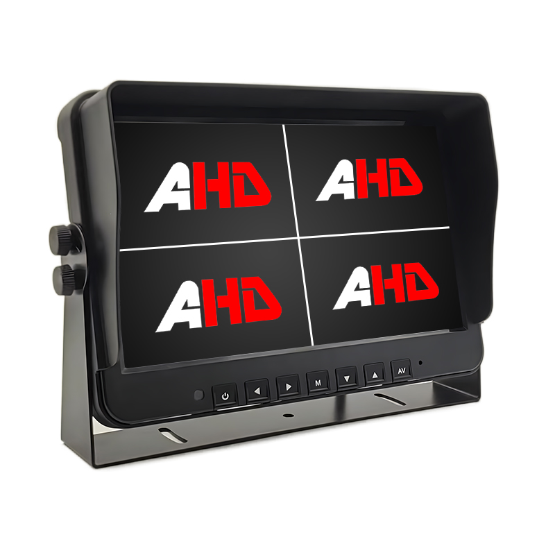 10,1-дюймовый AHD-монитор автомобиля с 4 AV-входами Quad View