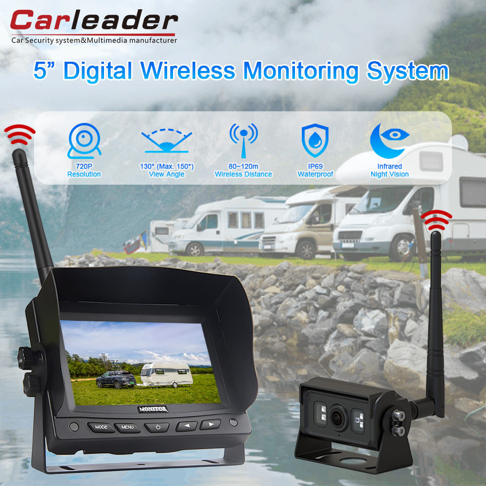Обновление до более умного мониторинга с 5-дюймовым LCD LCD TFT Carleader 2,4G TFT TFT