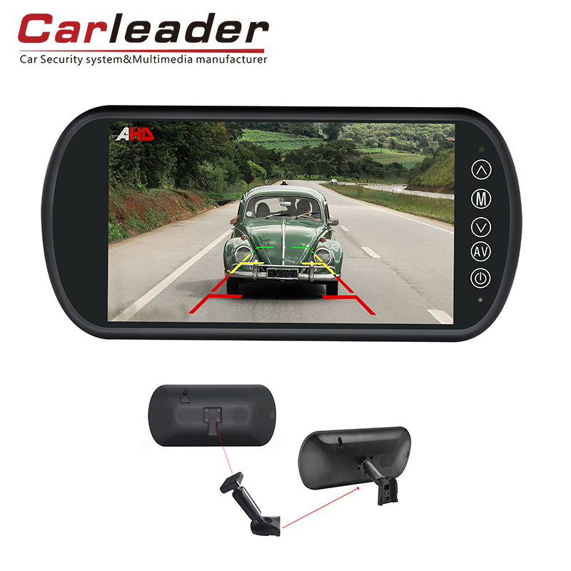 Carleader 7-дюймовый AHD Mirror Monitor с кронштейном стебля-надежный атмосфера для безопасности дорожного движения
