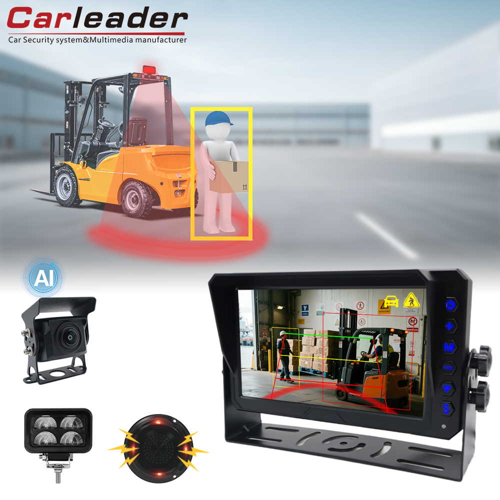 Электронезащитный погрузчик с системой мониторинга обнаружения AI Carleader с U-образной формой для вилочного погрузчика для вилочного погрузчика