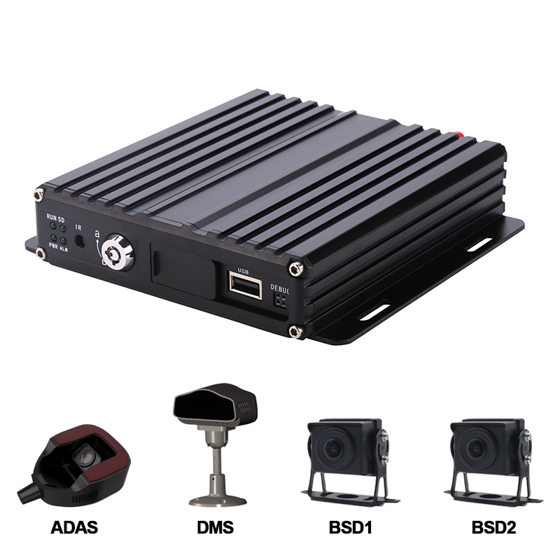 Carleader 4CH AI SD Mobile DVR поддерживает ADAS+DMS+BSD для управления автопарком