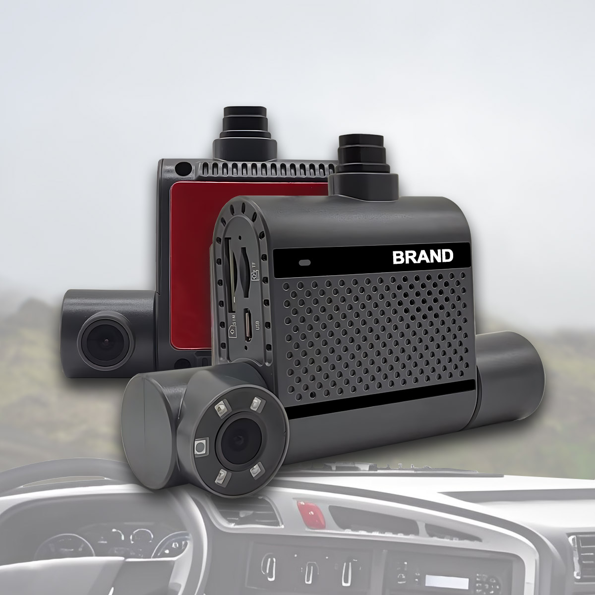 Carleader Dual Lens 2CH 1080P HD видеорегистратор с поддержкой 4G+GPS+WIFI
