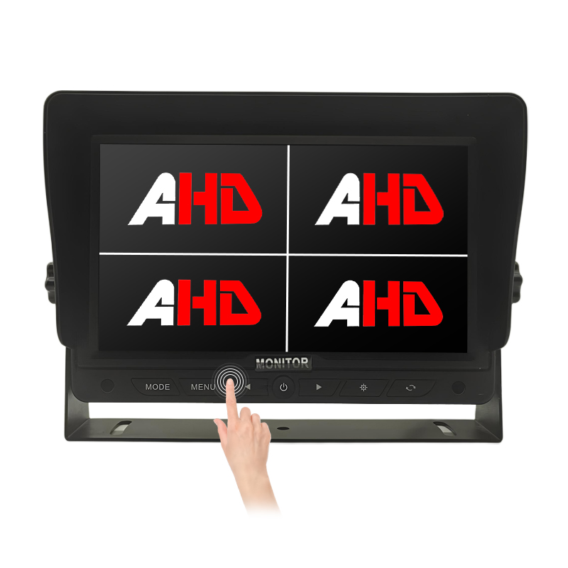 Carleader 7-дюймовый четырехэкранный монитор AHD с сенсорными кнопками и реверсивным монитором Carleader 7-дюймовый четырехэкранный монитор AHD с сенсорными кнопками и реверсивным монитором