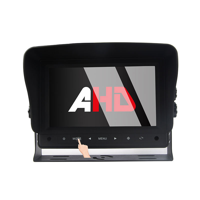 7-дюймовые сенсорные кнопки, 2-канальный сверхмощный AHD-автомобиль Montior