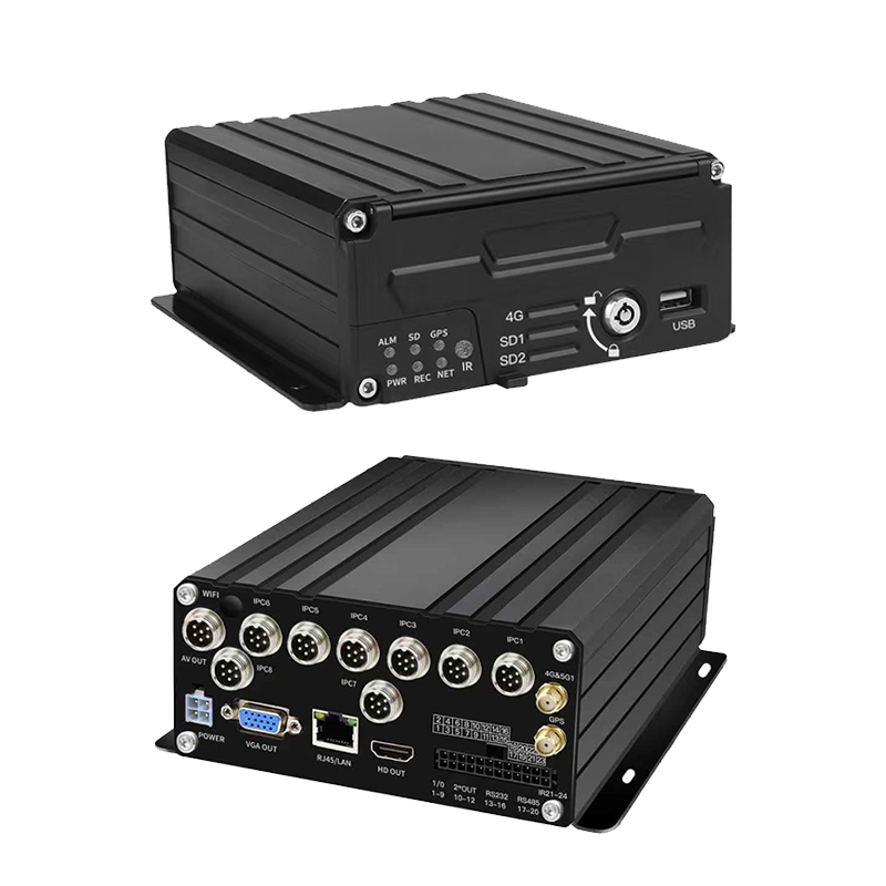 8-канальный IPC+AHD HDD мобильный видеорегистратор